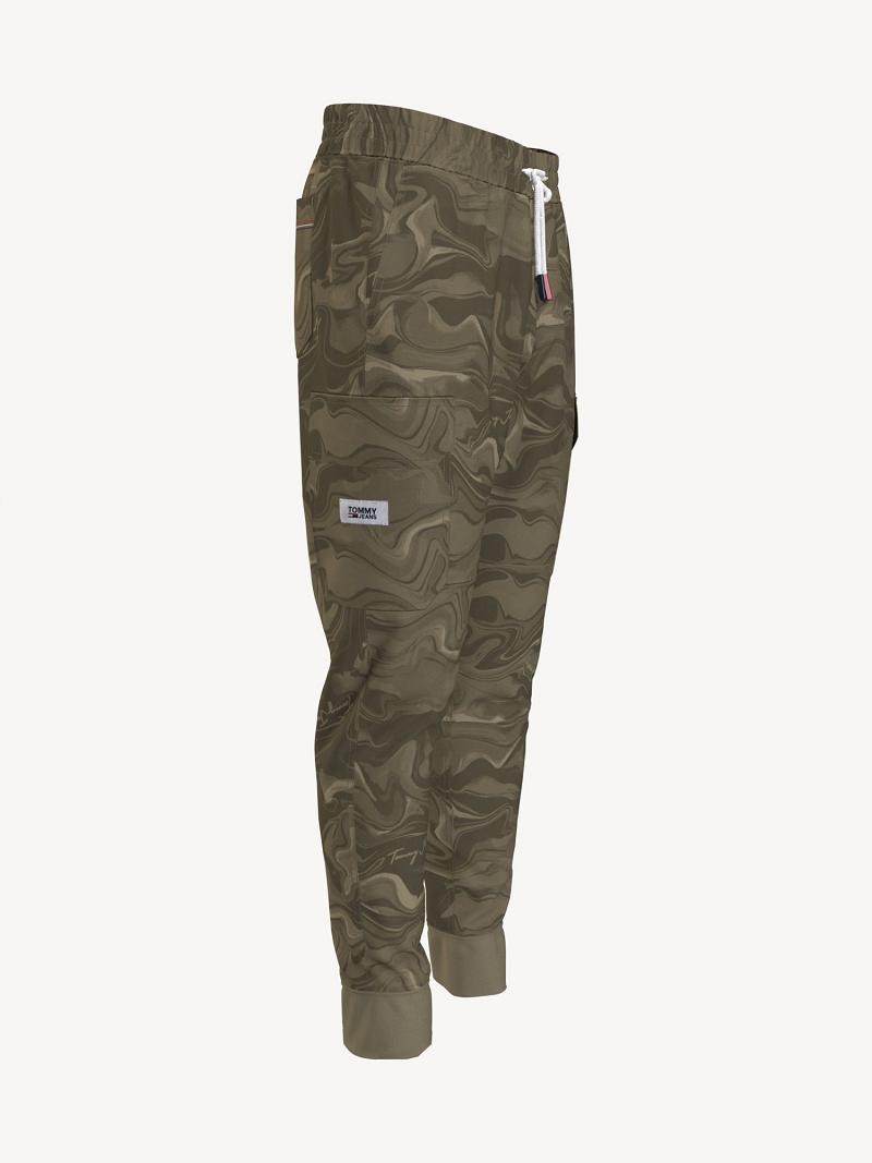 Férfi Tommy Hilfiger Marble print cargo Jogger Nadrág Barna Színes | HU 1136XYU